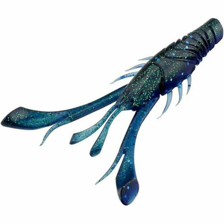 13 FISHING 4.25 in. Wobble Craw Creture Blueberry Yum Yum Fishing Lure RE-WC4.25-35